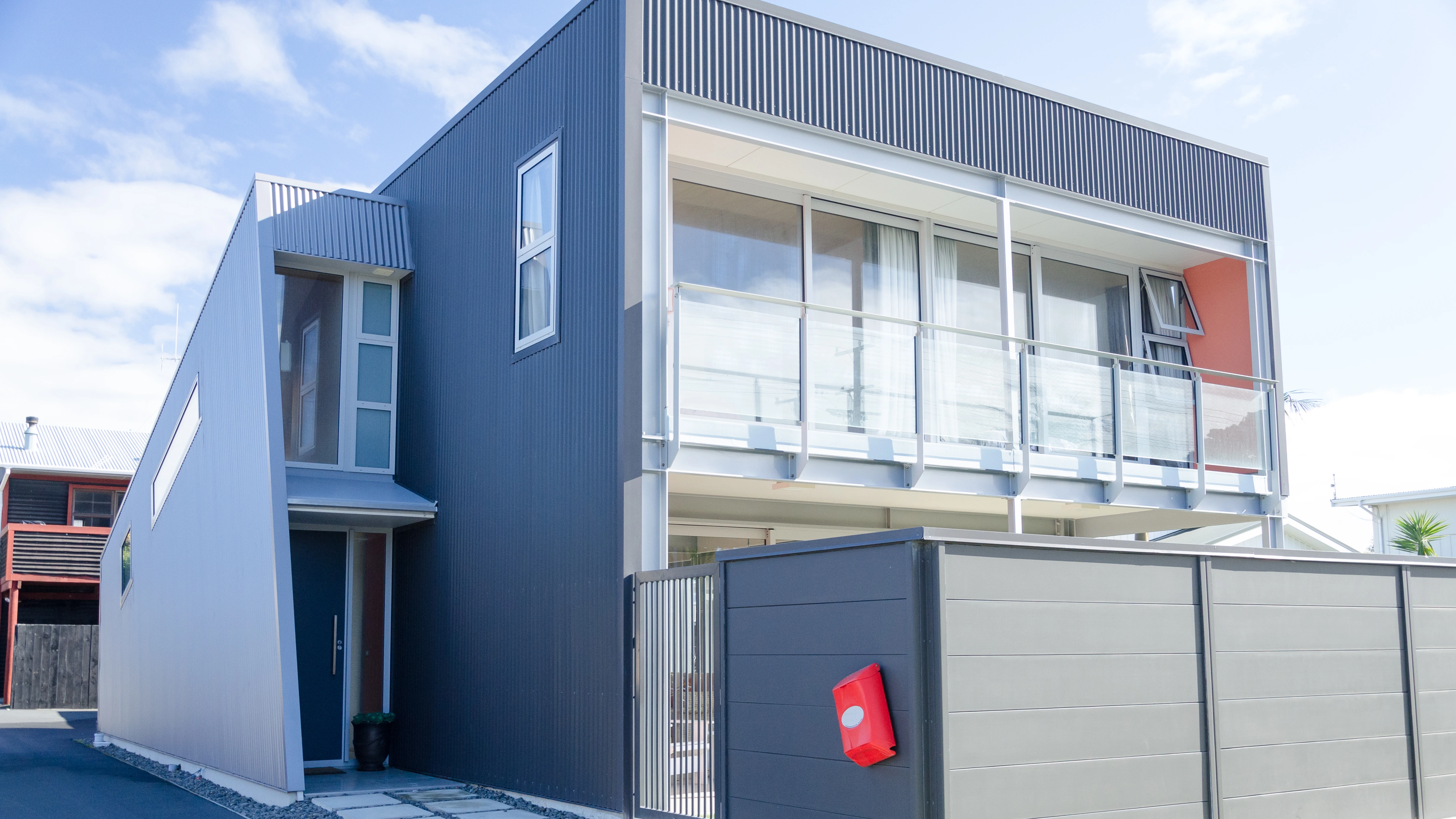 A modern house after re roofing work has been undertaken